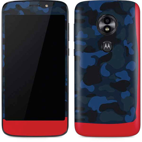 Blue Street Camo Moto E5 Play Skin